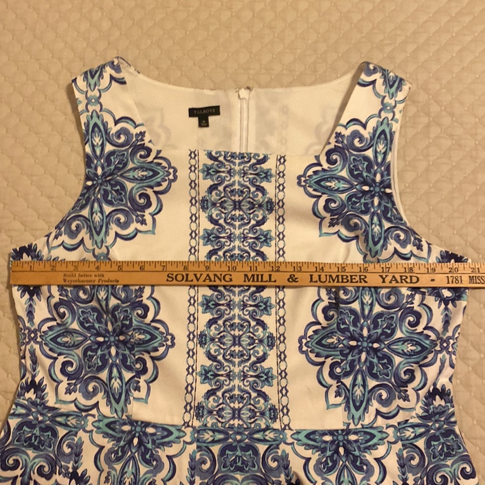 Blue and White Talbots sundress - Picture 4 of 10